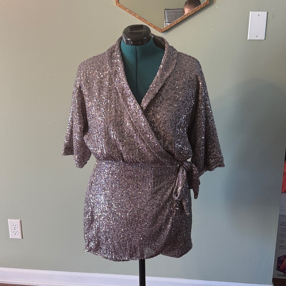 TALULAH Sequin Embellished romper / dress
